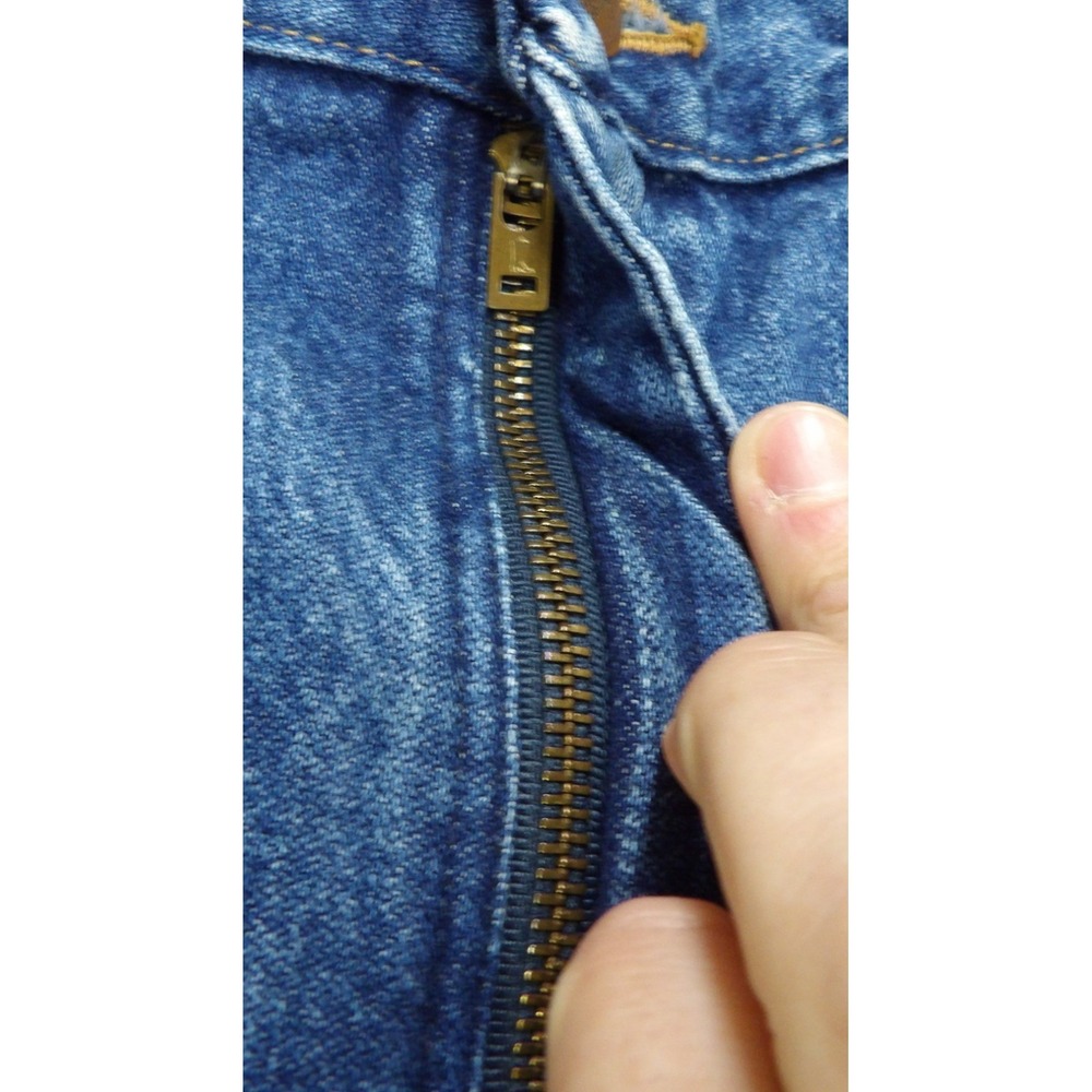 VTG Wrangler 13MWZGK Cowboy Cut Y2K Bootcut Denim Jeans Men W34xL34 Cotton Blue - Picture 11 of 16